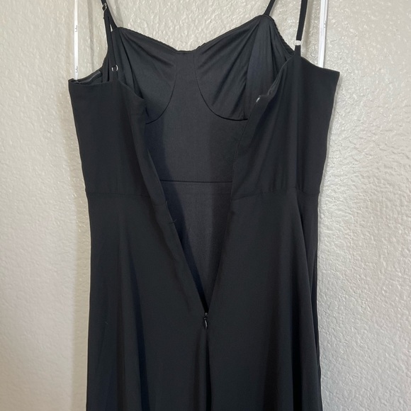NWOT Cause for Commotion Black Pleated Bustier Maxi Dress - Picture 6 of 7